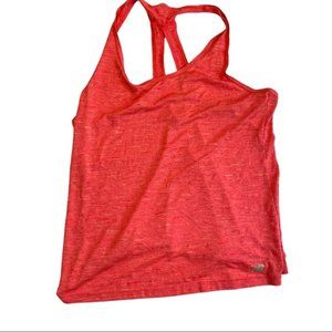 New Balance Womens Large Coral Racerback Athletic Yoga Activewear Tank